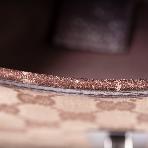 Authentic Gucci Monogram Bamboo Bullet Bag Dark Brown - Picture 13 of 16